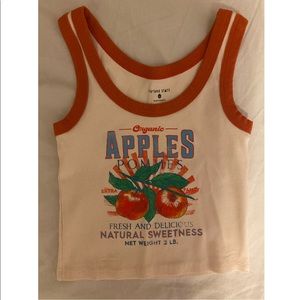 adorable vintage aesthetic apple cropped tank top from urban outfitters!!